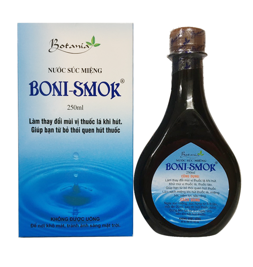  Boni-Smok - Nước súc miệng giúp bỏ thuốc lá số 1 Việt Nam